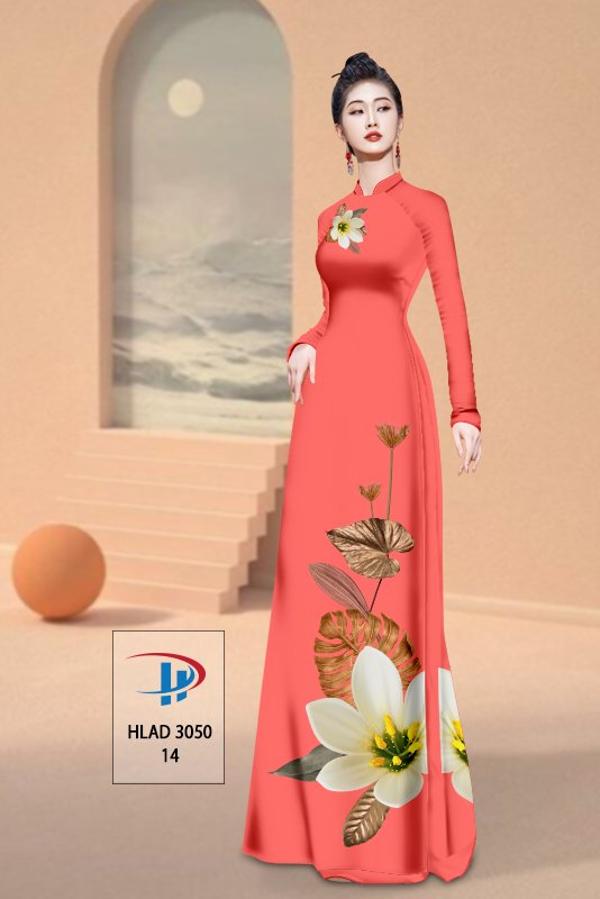 Vải Áo Dài Hoa In 3D AD HLAD3050 22
